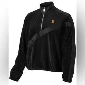 Nike Court Fall London Velour Tennis Jacket - black - medium